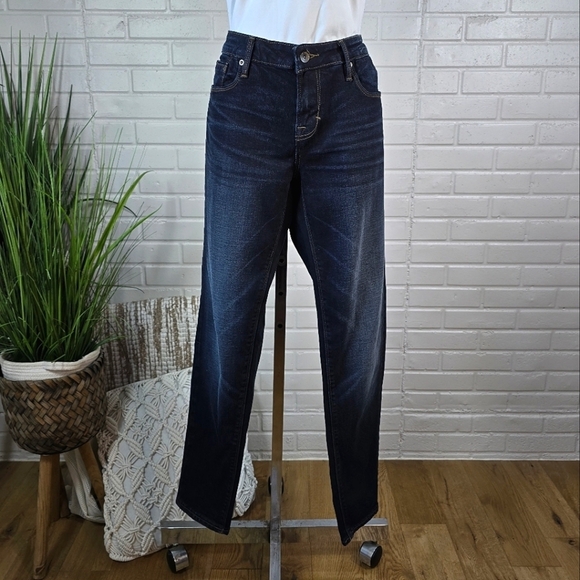 Cult of Individuality Denim - Cult Of Individuality Womens Dark Wash Zen Curvy Slim Mid Rise Skinny Jeans 31
